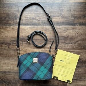 Dooney & Bourke Tartan Mini Domed Crossbody Bag NWT